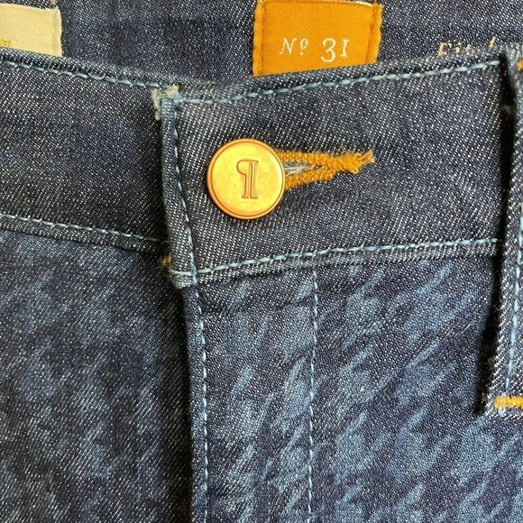 Anthropologie Pilcro And The Letterpress Hounds Tooth Skinny Jeans Size 31 - Picture 6 of 11